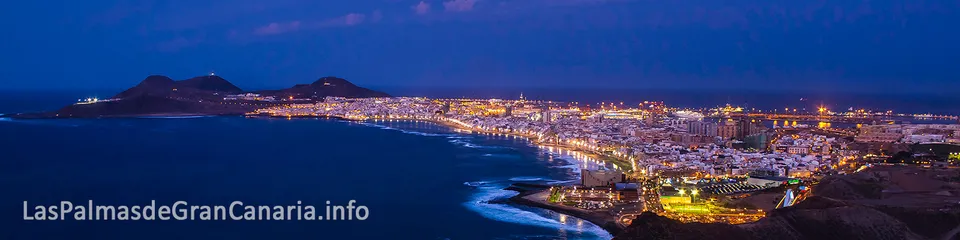 Las Palmas de Gran Canaria de noche